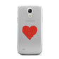 Custom Red Heart Samsung Galaxy S4 Mini Case