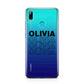 Custom Repeat Name Huawei P Smart 2019 Case