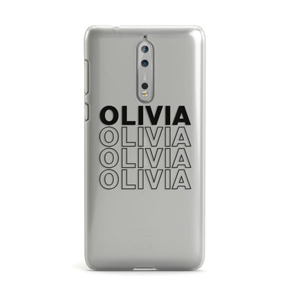 Custom Repeat Name Nokia Case
