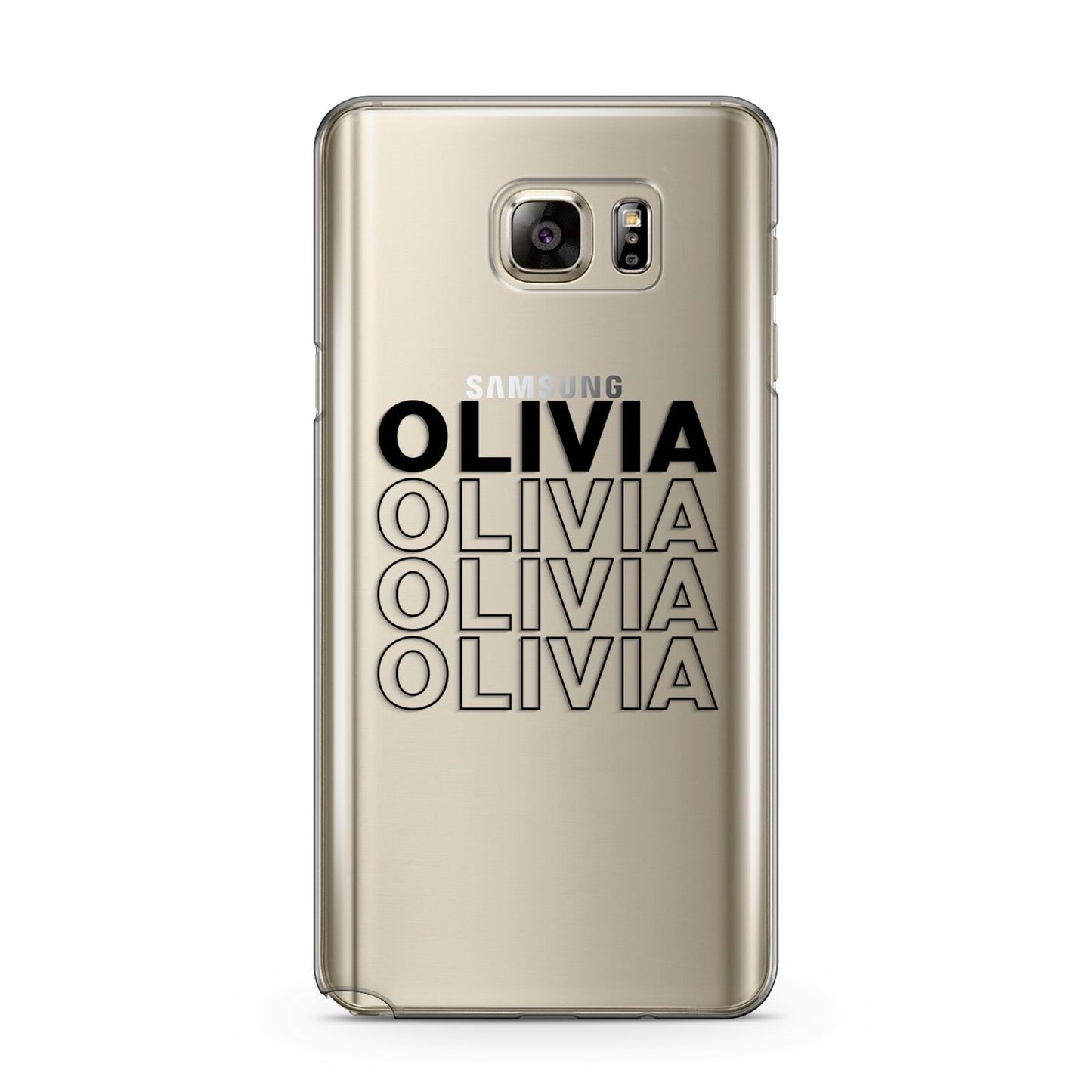 Custom Repeat Name Samsung Galaxy Note 5 Case