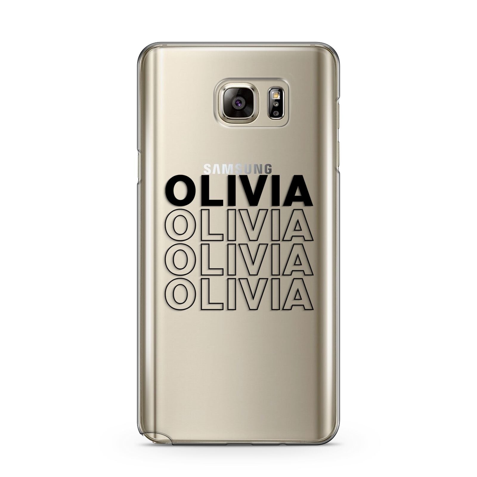 Custom Repeat Name Samsung Galaxy Note 5 Case