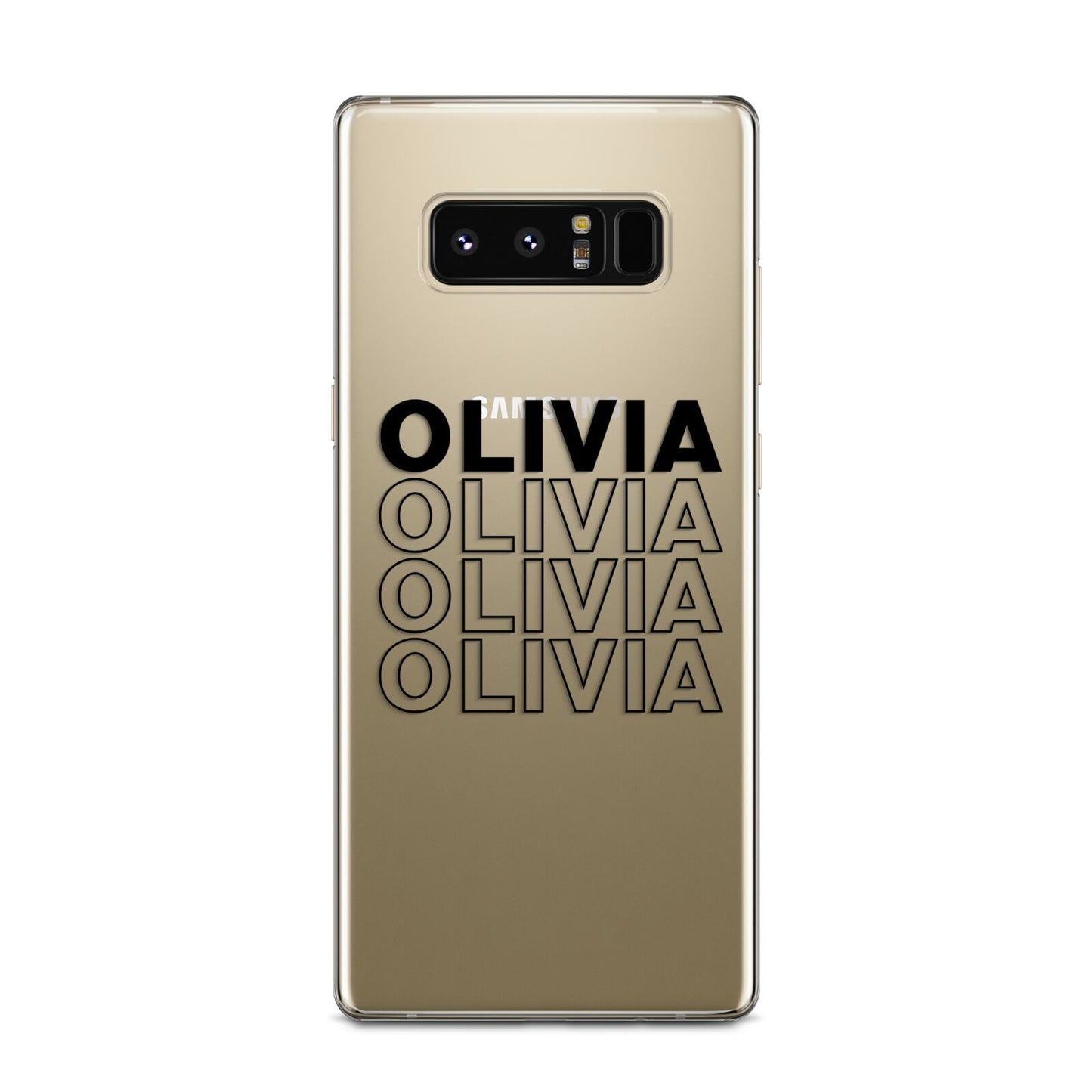Custom Repeat Name Samsung Galaxy Note 8 Case