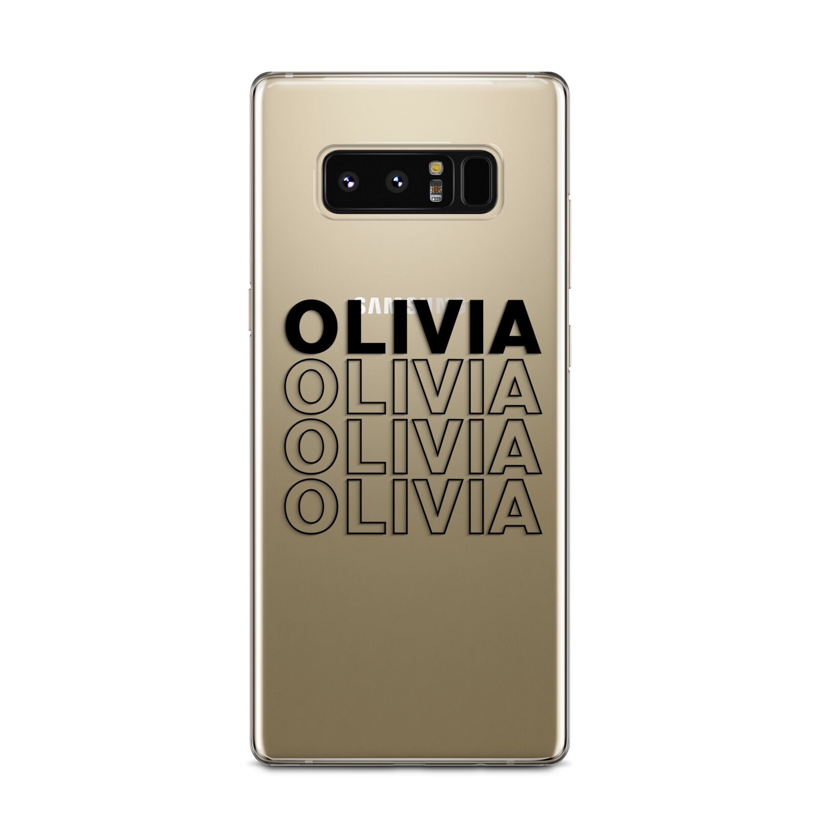 Custom Repeat Name Samsung Galaxy Note 8 Case