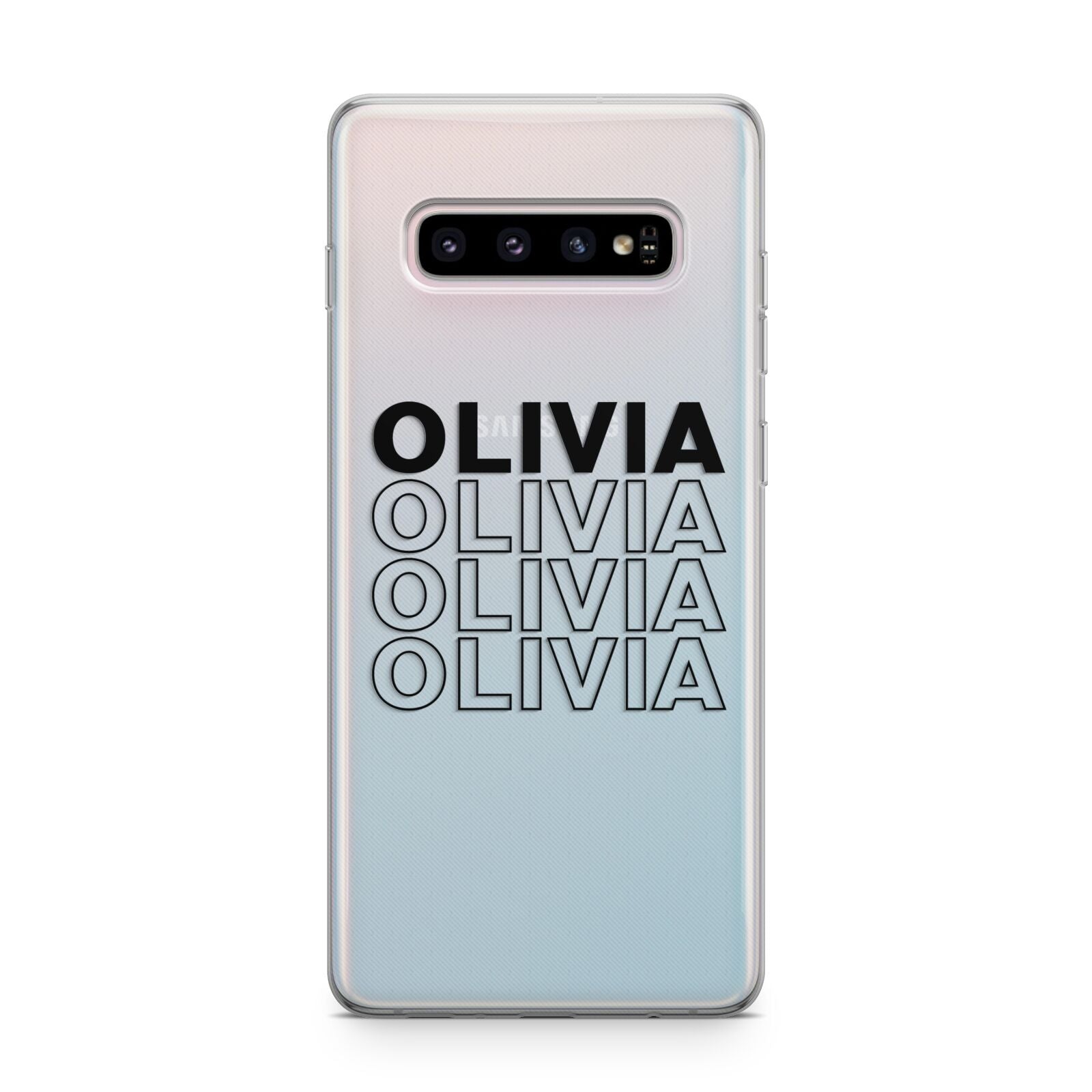 Custom Repeat Name Samsung Galaxy S10 Plus Case