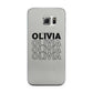 Custom Repeat Name Samsung Galaxy S6 Edge Case