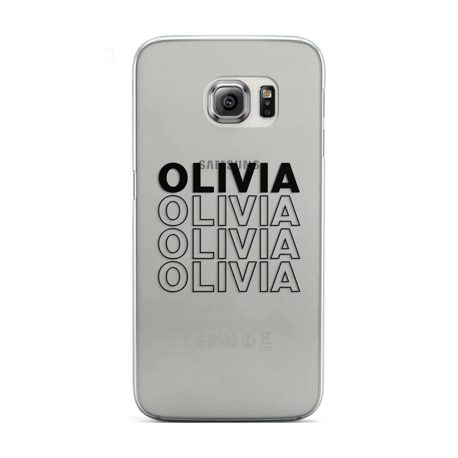 Custom Repeat Name Samsung Galaxy S6 Edge Case
