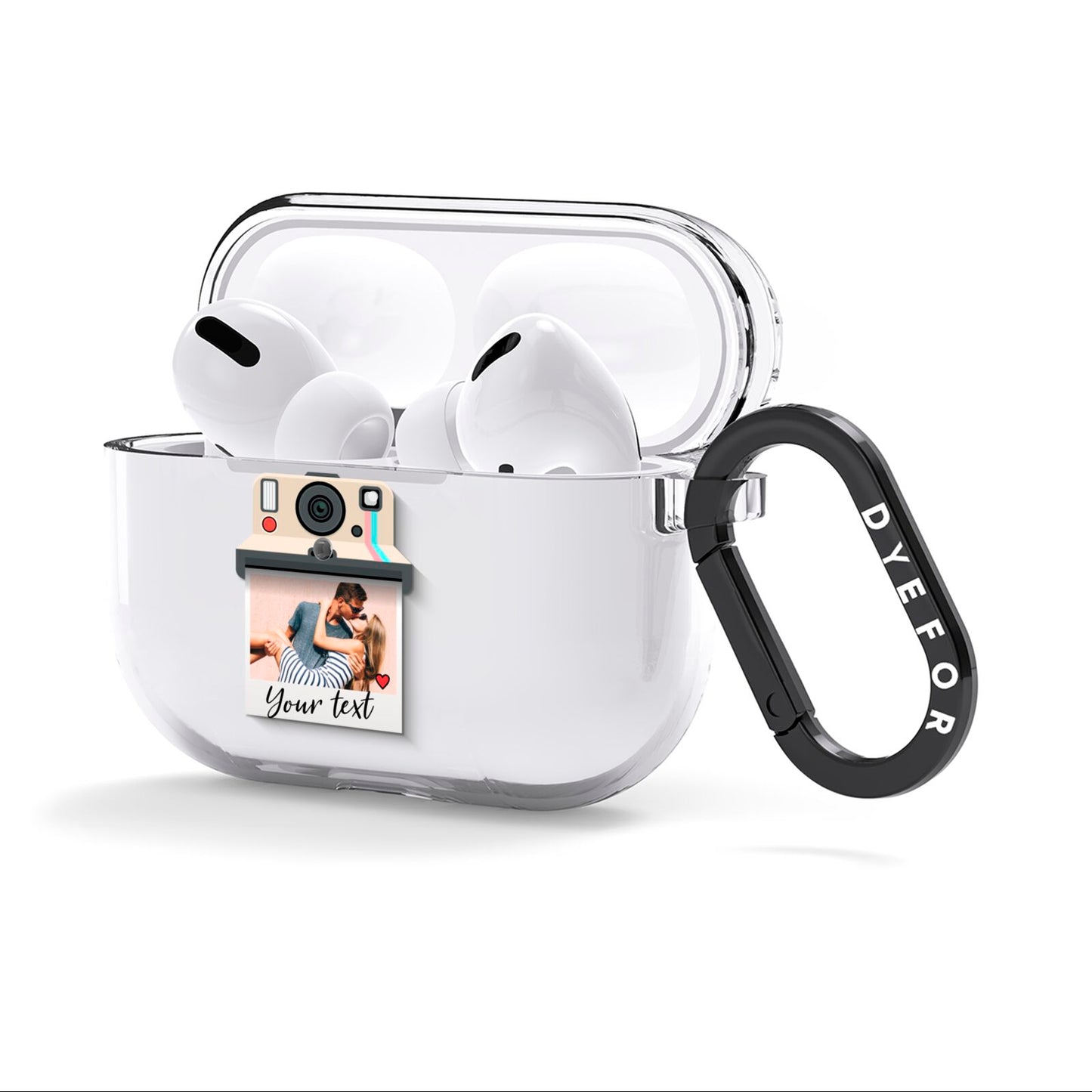 Custom Retro Photo AirPods Clear Case 3rd Gen Side Image