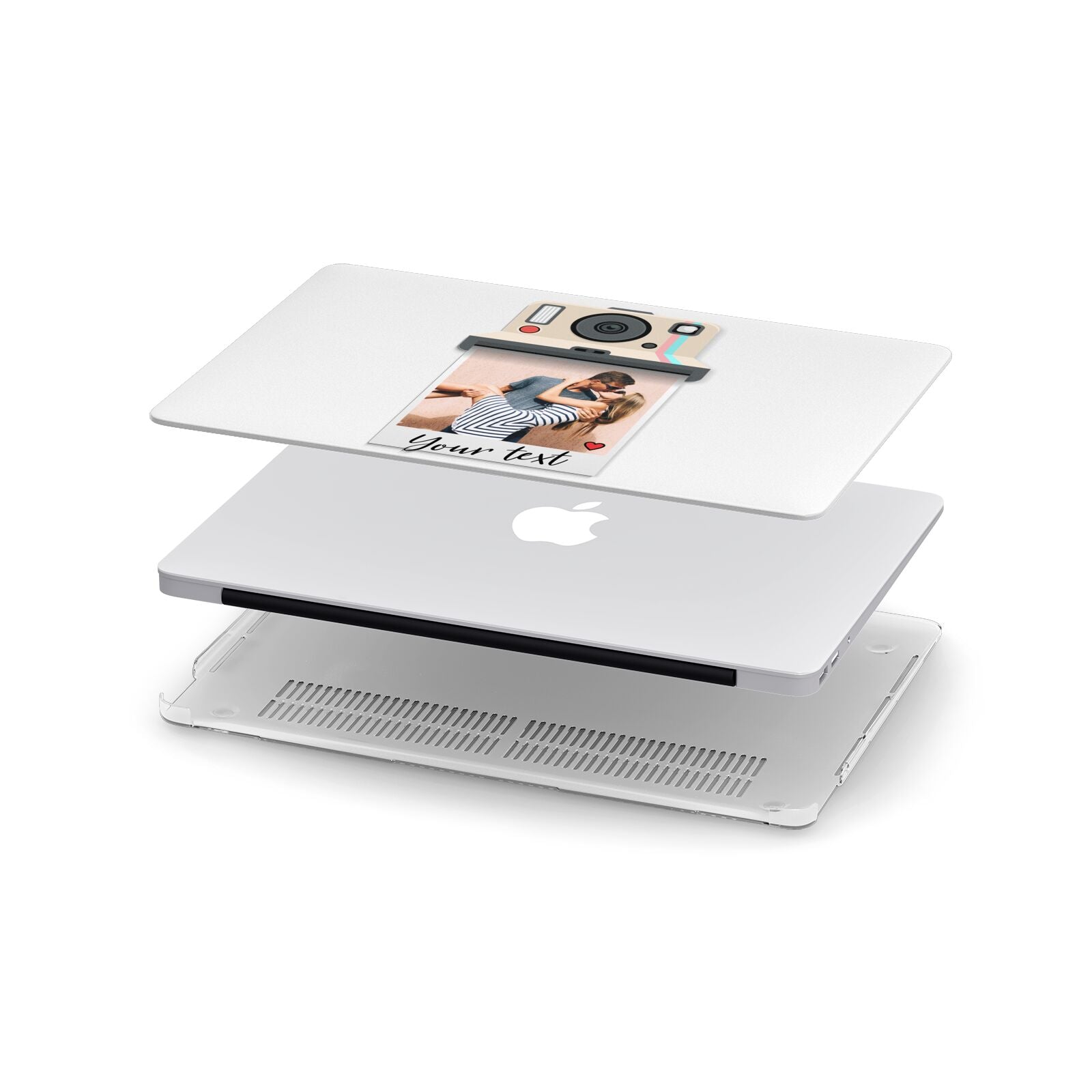 Custom Retro Photo Apple MacBook Case in Detail