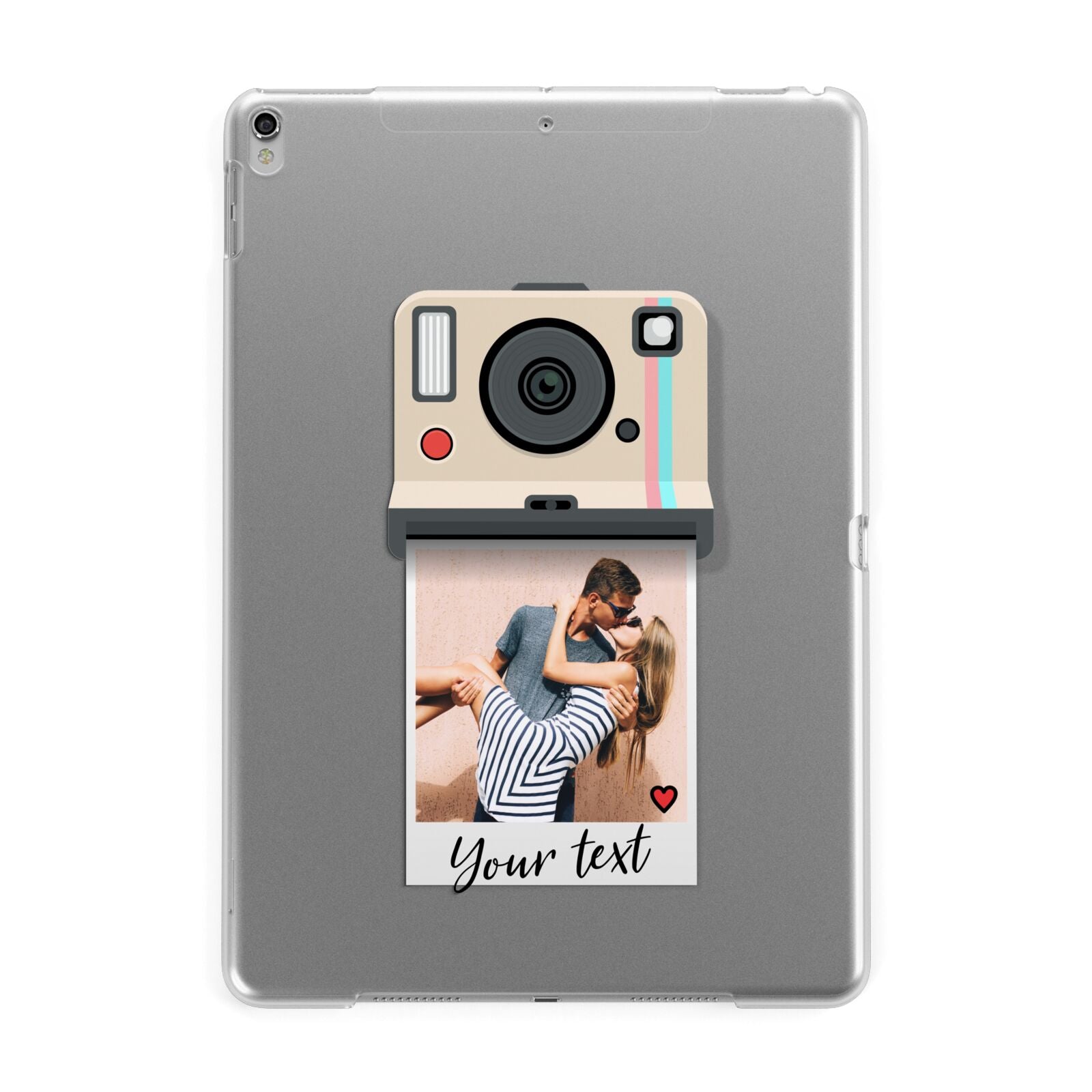 Custom Retro Photo Apple iPad Silver Case