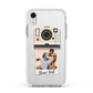 Custom Retro Photo Apple iPhone XR Impact Case White Edge on Silver Phone