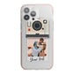 Custom Retro Photo iPhone 13 Pro Max TPU Impact Case with Pink Edges