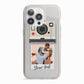 Custom Retro Photo iPhone 13 Pro TPU Impact Case with Pink Edges