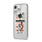 Custom Retro Photo iPhone 14 Pro Max Clear Tough Case Silver Angled Image