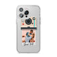 Custom Retro Photo iPhone 14 Pro Max Clear Tough Case Silver