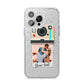 Custom Retro Photo iPhone 14 Pro Max Glitter Tough Case Silver