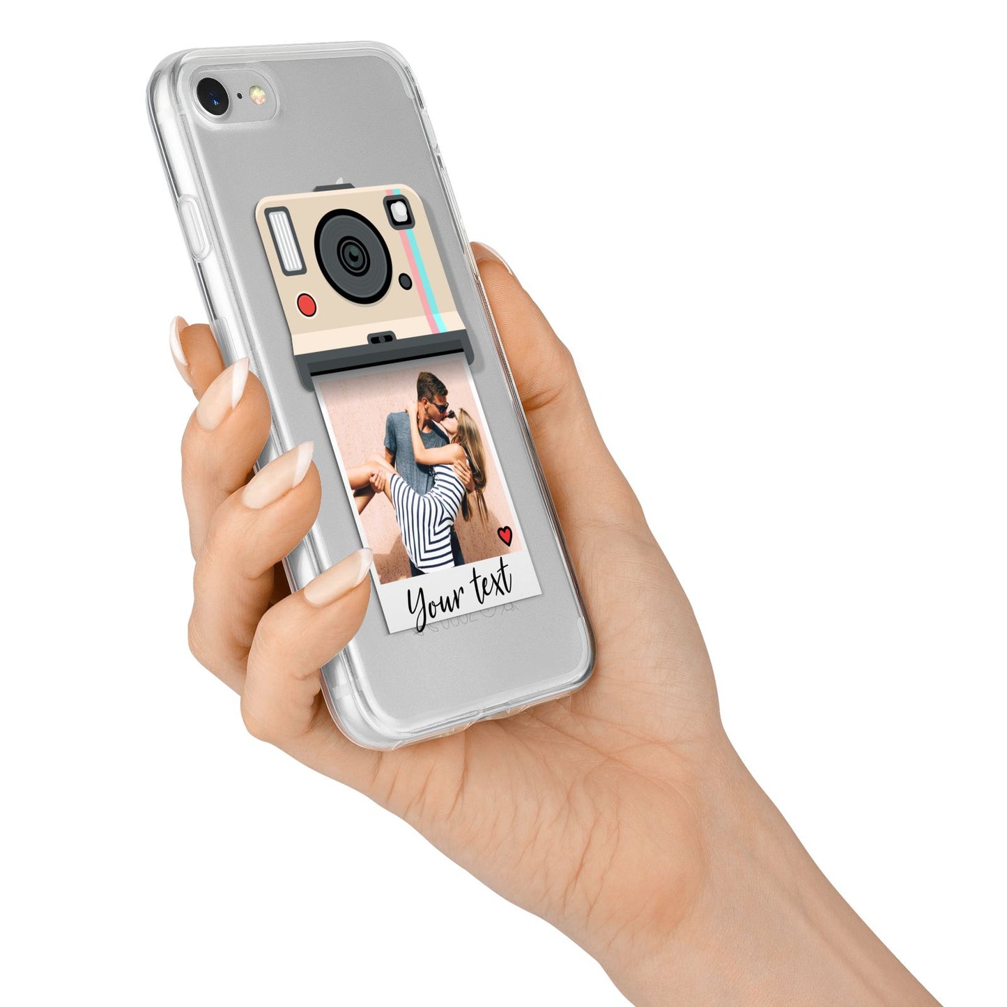 Custom Retro Photo iPhone 7 Bumper Case on Silver iPhone Alternative Image