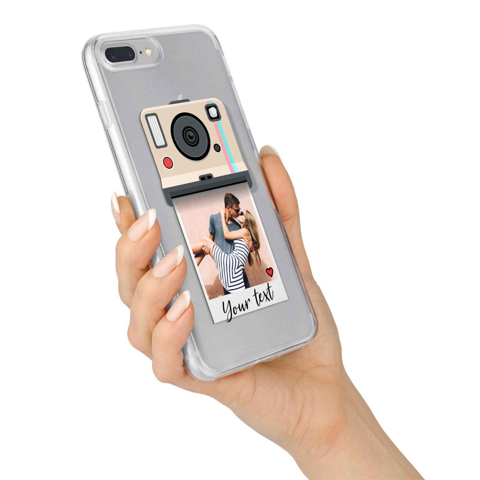 Custom Retro Photo iPhone 7 Plus Bumper Case on Silver iPhone Alternative Image