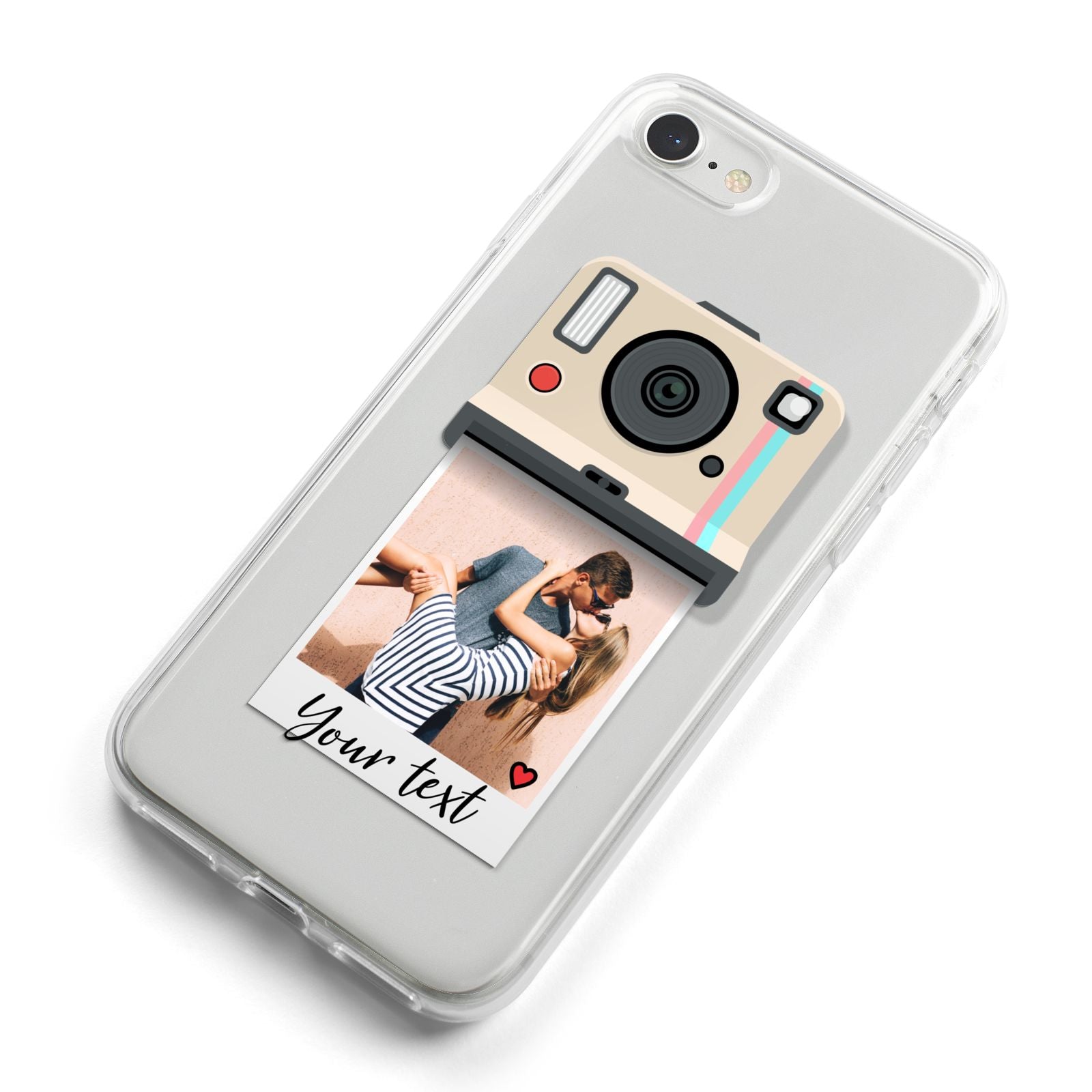 Custom Retro Photo iPhone 8 Bumper Case on Silver iPhone Alternative Image