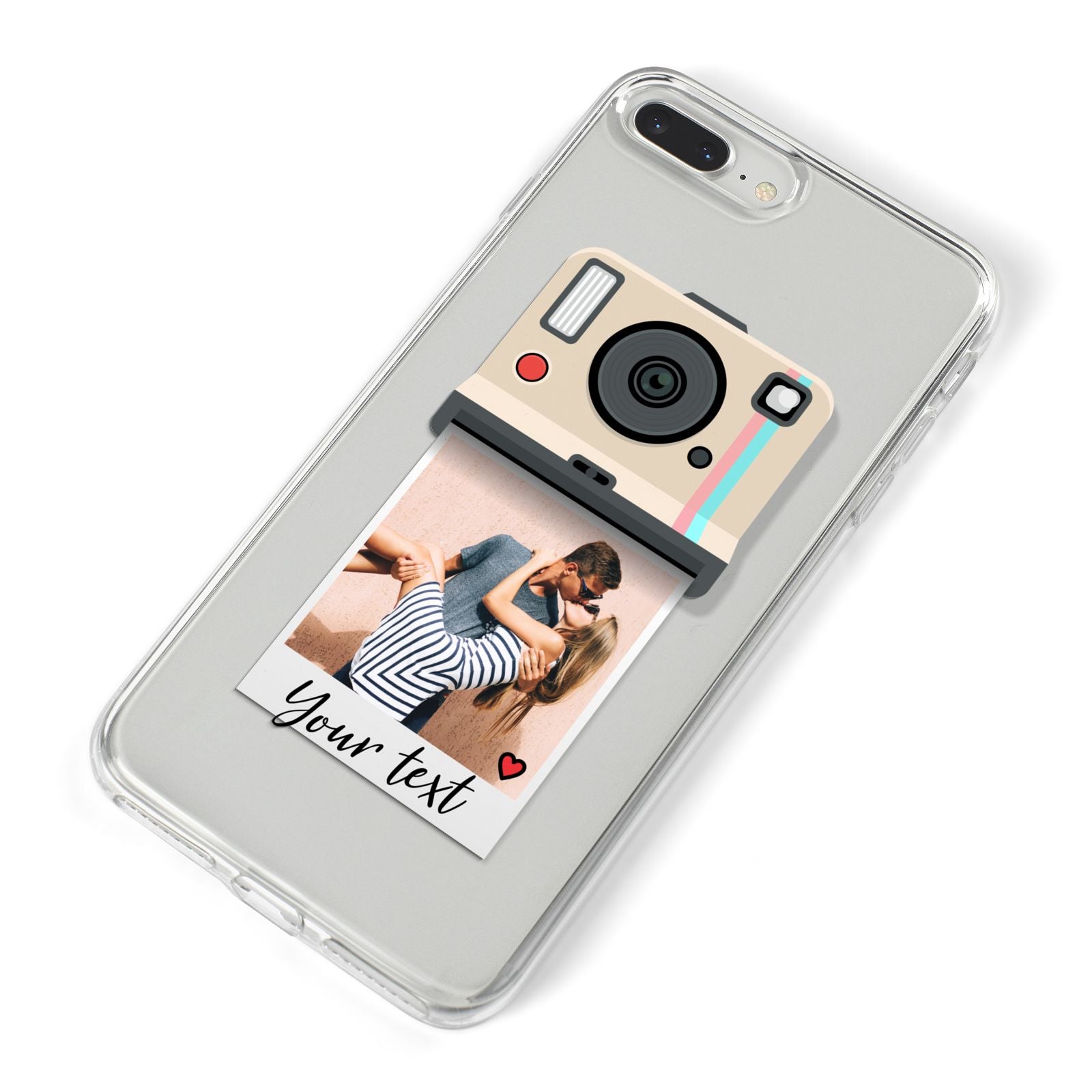 Custom Retro Photo iPhone 8 Plus Bumper Case on Silver iPhone Alternative Image