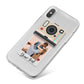 Custom Retro Photo iPhone X Bumper Case on Silver iPhone