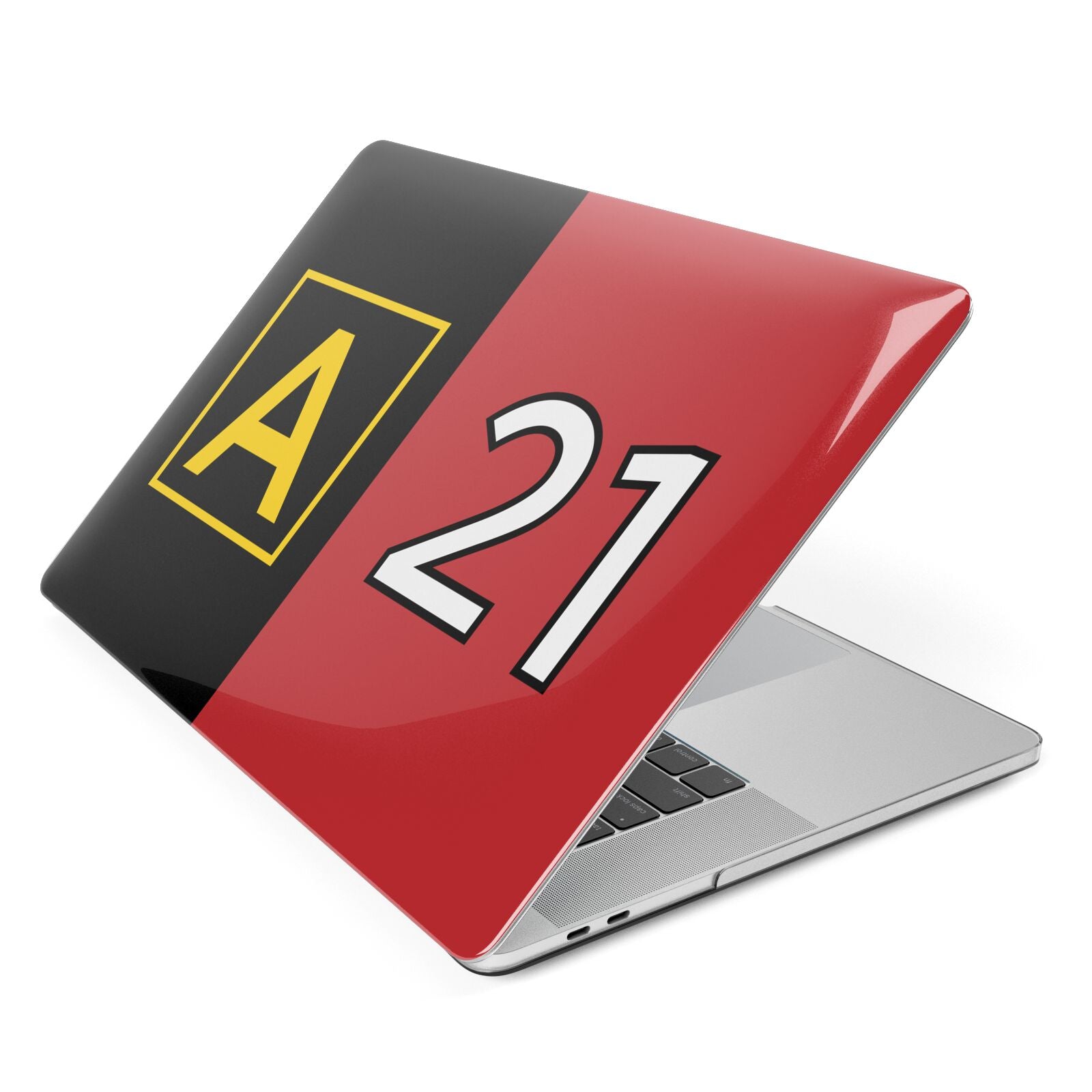 Custom Runway Location and Hold Position Apple MacBook Case Side View