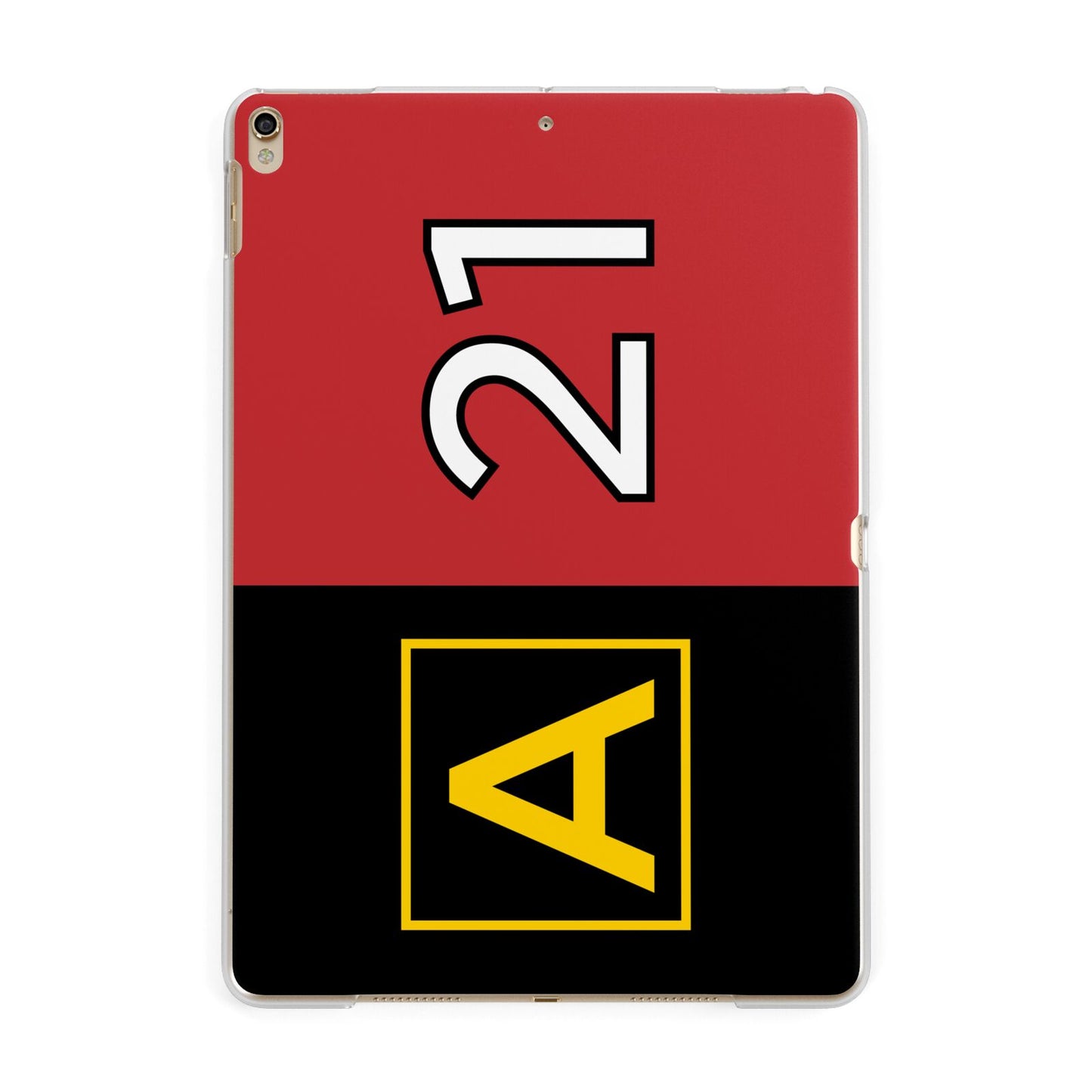 Custom Runway Location and Hold Position Apple iPad Gold Case