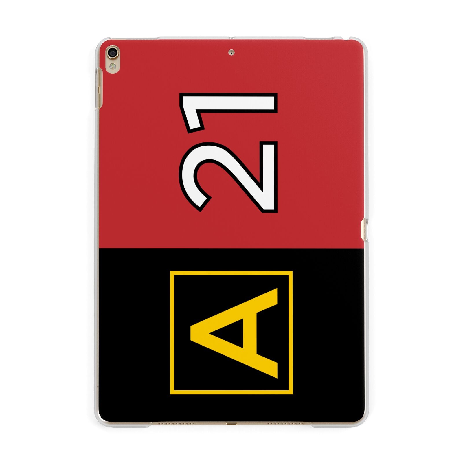 Custom Runway Location and Hold Position Apple iPad Gold Case