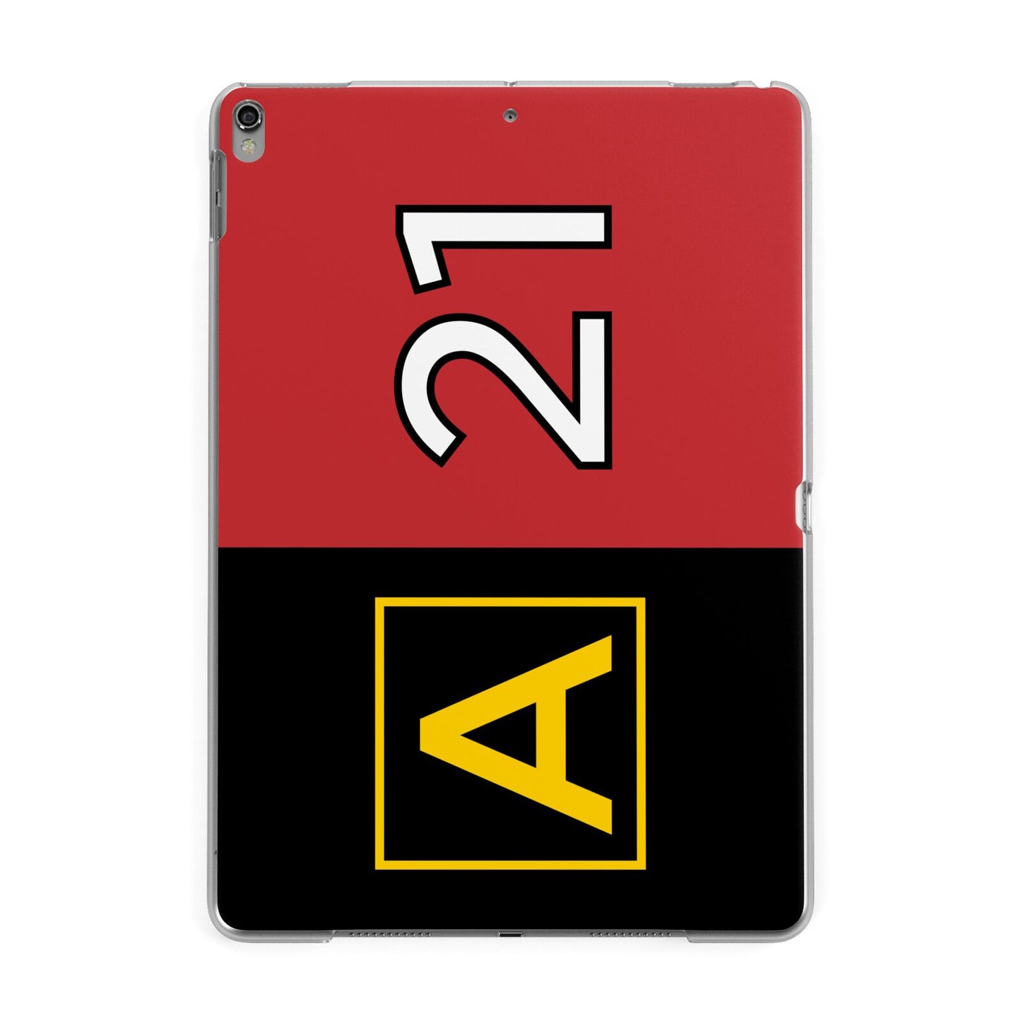 Custom Runway Location and Hold Position Apple iPad Grey Case