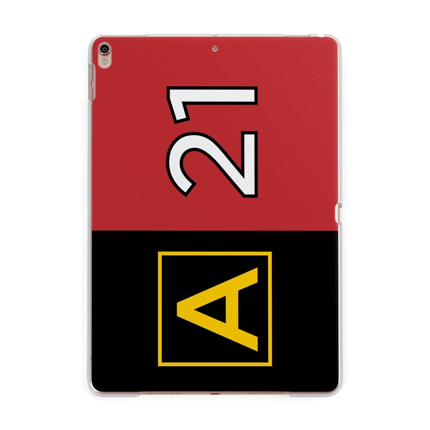 Custom Runway Location and Hold Position Apple iPad Rose Gold Case