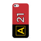 Custom Runway Location and Hold Position Apple iPhone 5 Case