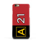 Custom Runway Location and Hold Position Apple iPhone 6 3D Snap Case