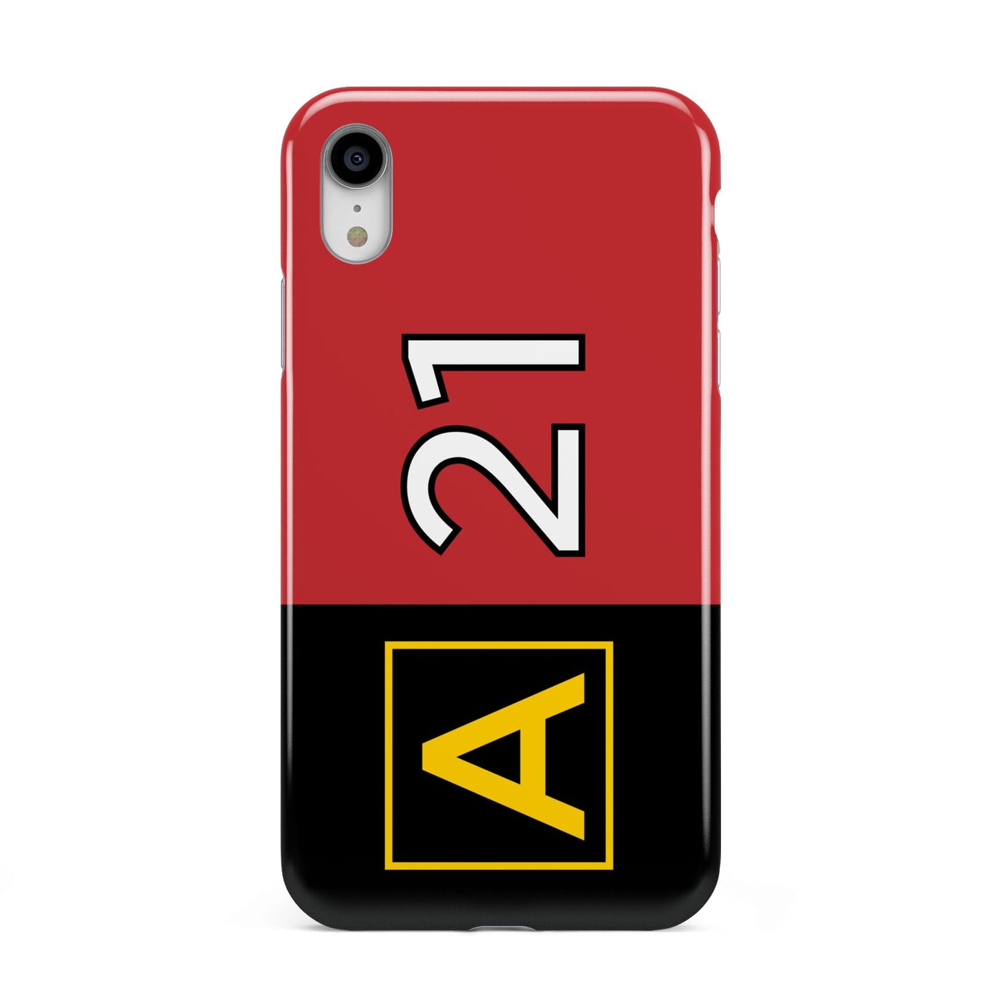 Custom Runway Location and Hold Position Apple iPhone XR White 3D Tough Case