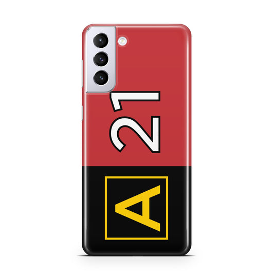Custom Runway Location and Hold Position Samsung S21 Plus Phone Case