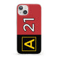 Custom Runway Location and Hold Position iPhone 13 Clear Bumper Case