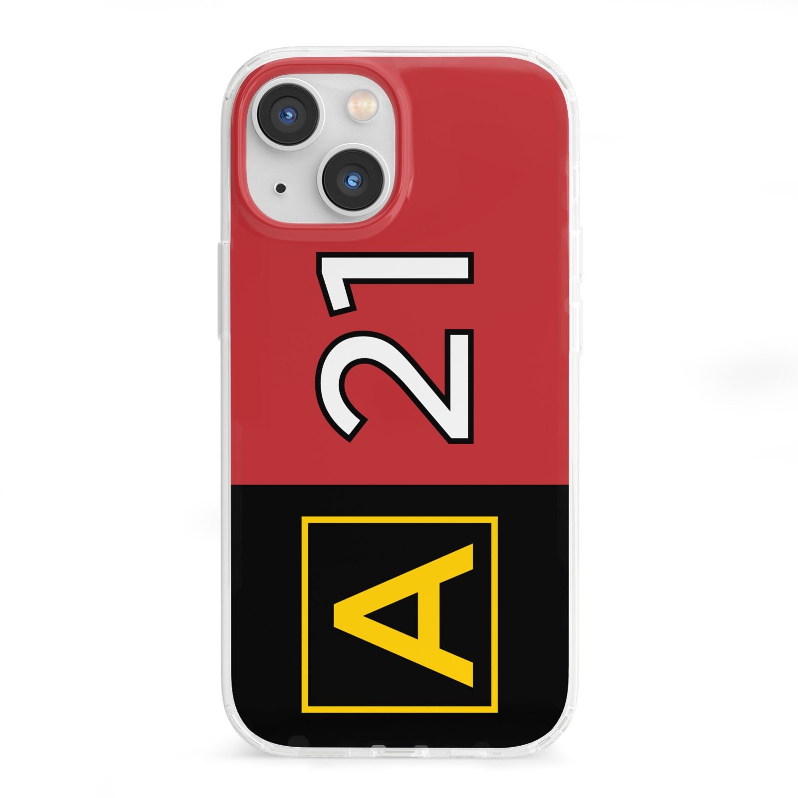 Custom Runway Location and Hold Position iPhone 13 Mini Clear Bumper Case