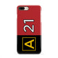 Custom Runway Location and Hold Position iPhone 8 Plus 3D Snap Case on Gold Phone