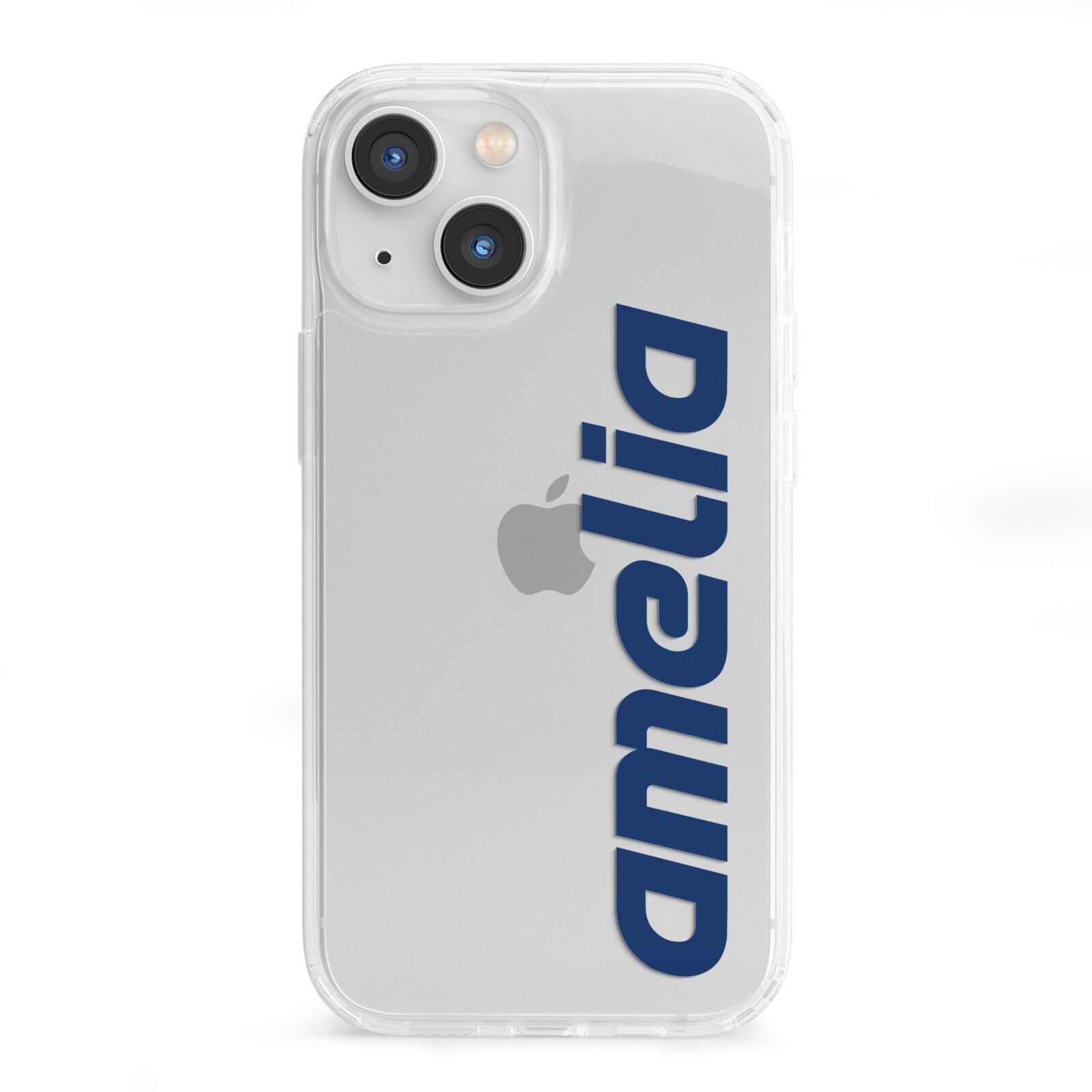 Custom Sci Fi Text iPhone 13 Mini Clear Bumper Case