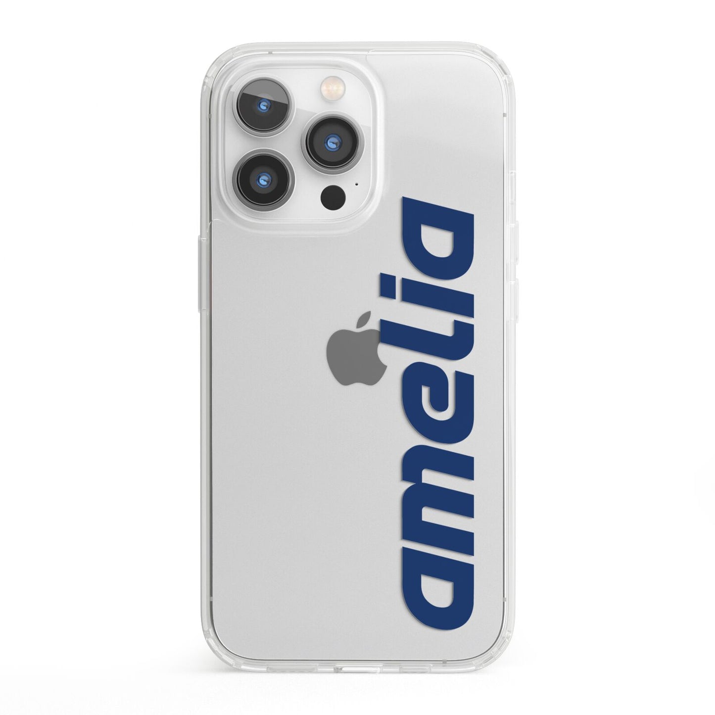 Custom Sci Fi Text iPhone 13 Pro Clear Bumper Case