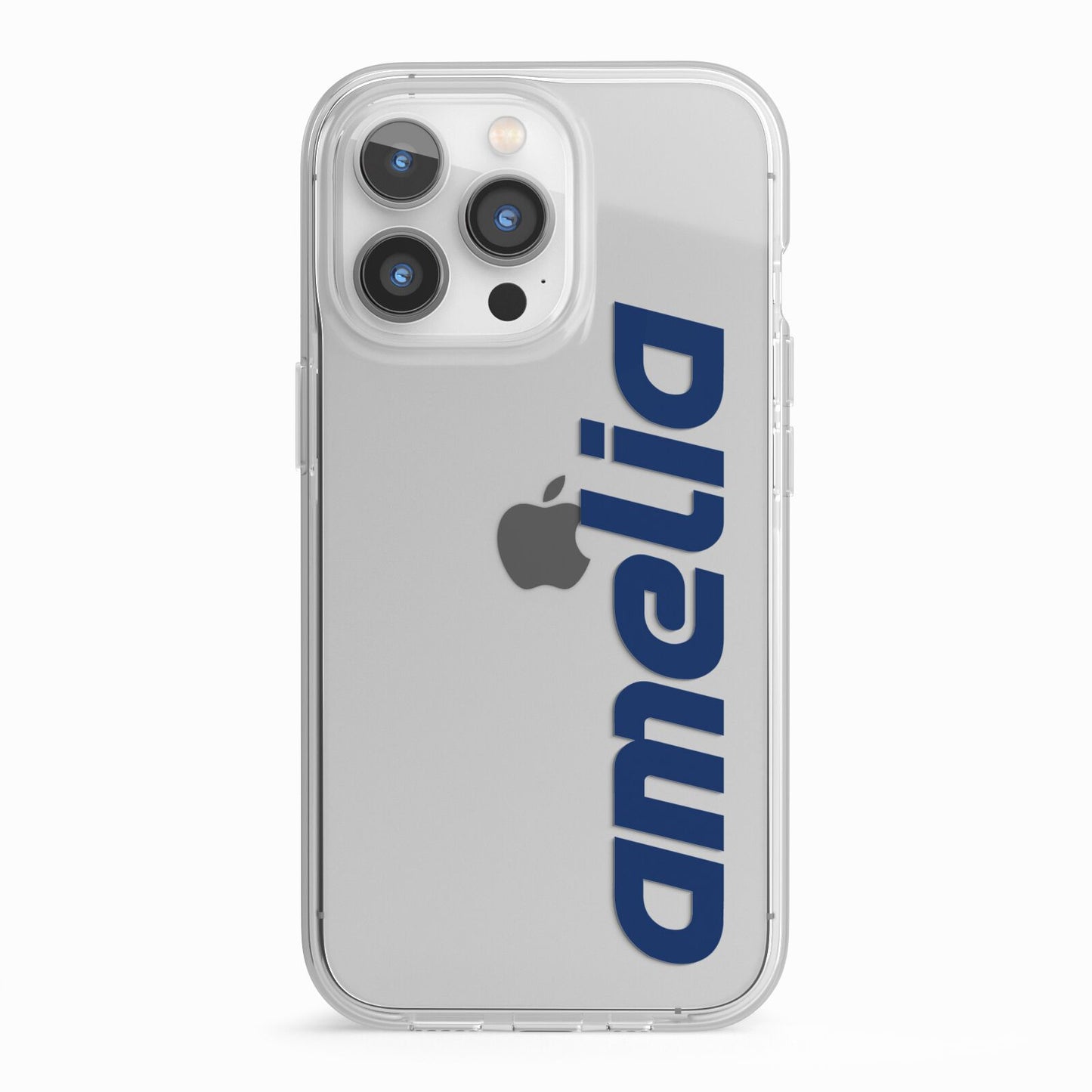 Custom Sci Fi Text iPhone 13 Pro TPU Impact Case with White Edges