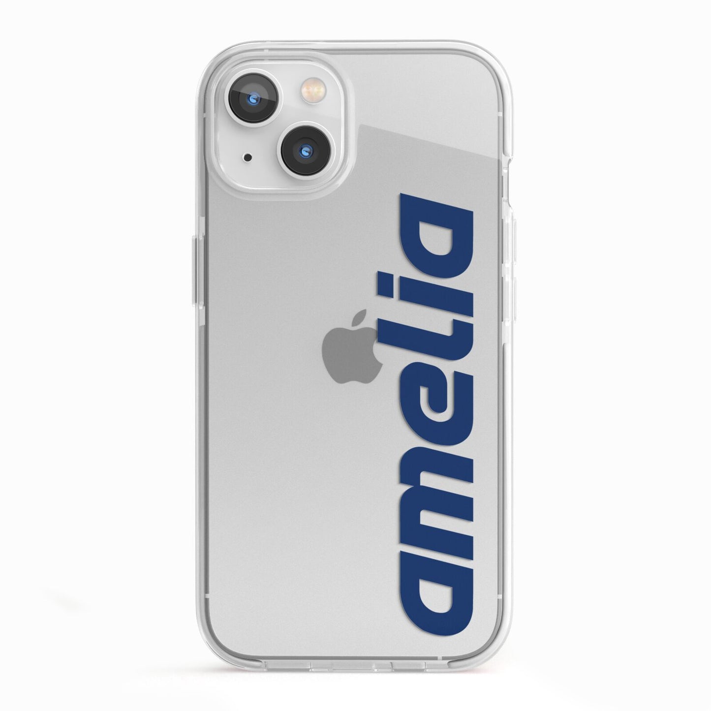 Custom Sci Fi Text iPhone 13 TPU Impact Case with White Edges