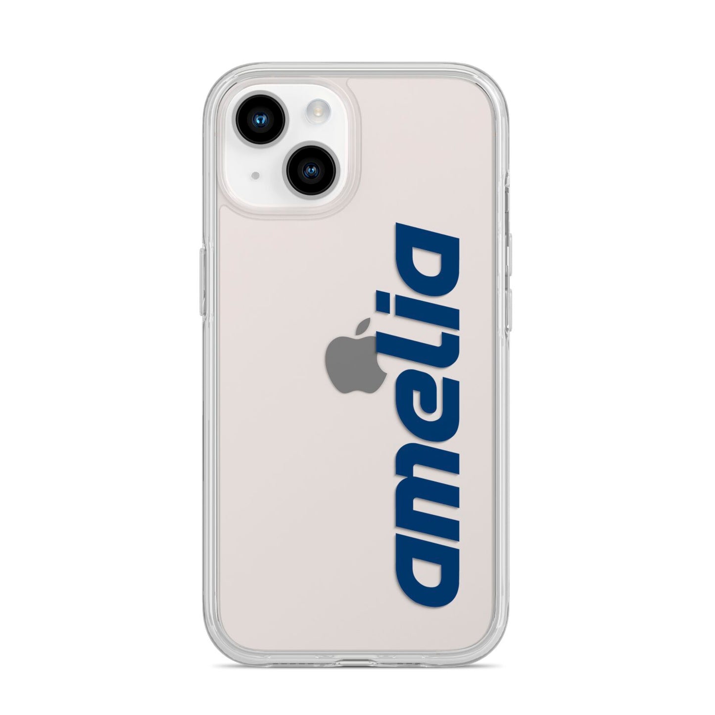 Custom Sci Fi Text iPhone 14 Clear Tough Case Starlight