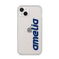 Custom Sci Fi Text iPhone 14 Plus Clear Tough Case Starlight