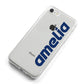 Custom Sci Fi Text iPhone 8 Bumper Case on Silver iPhone Alternative Image
