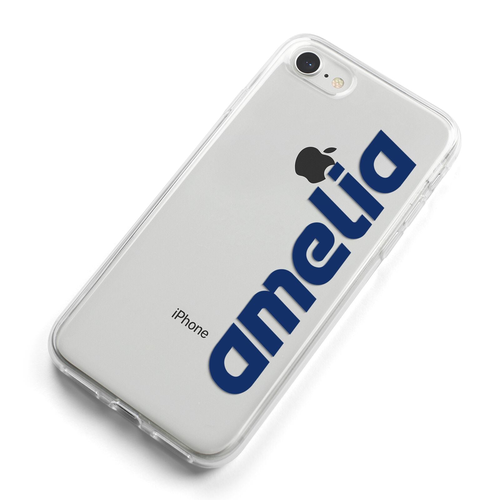 Custom Sci Fi Text iPhone 8 Bumper Case on Silver iPhone Alternative Image