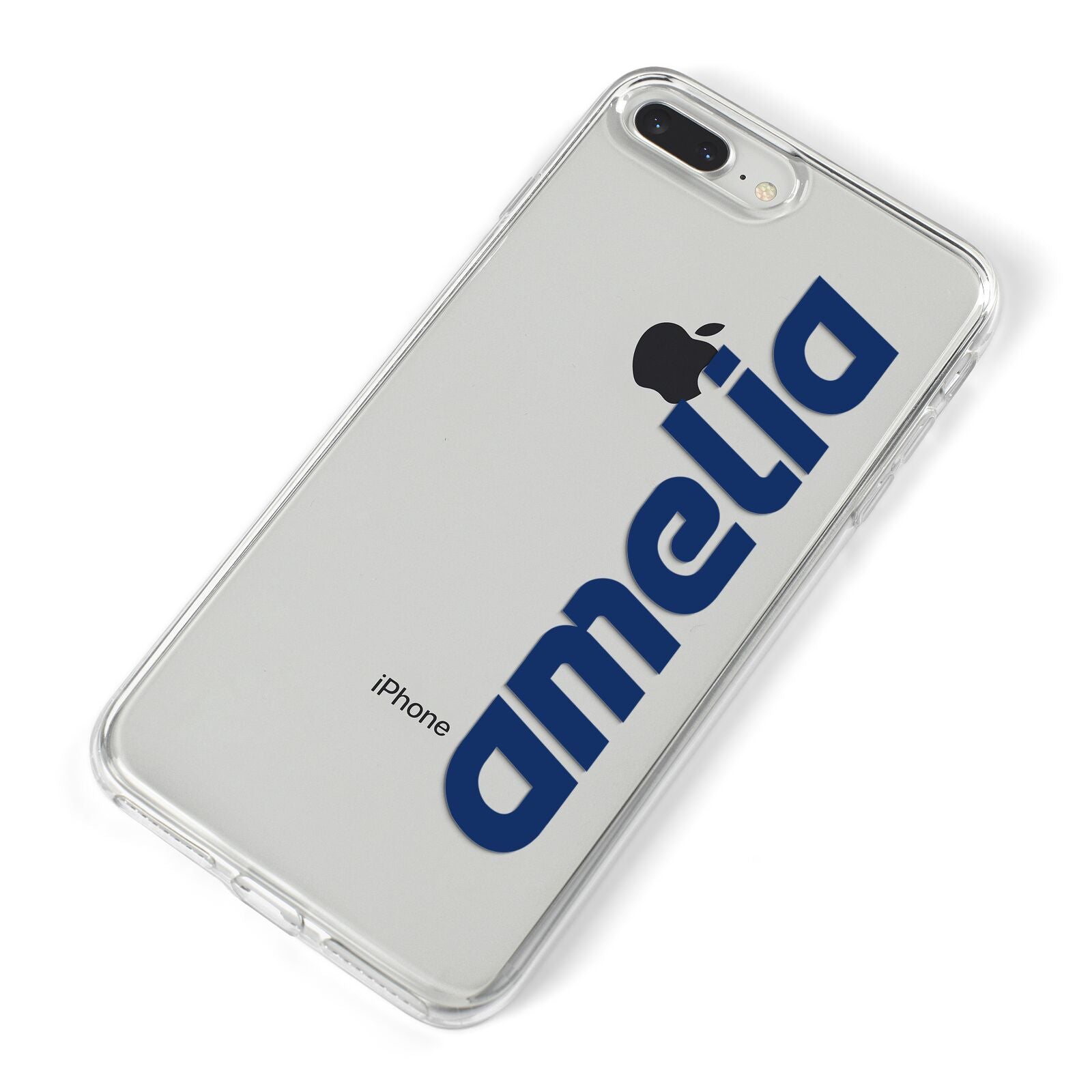 Custom Sci Fi Text iPhone 8 Plus Bumper Case on Silver iPhone Alternative Image