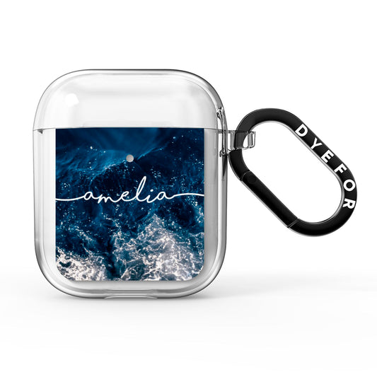 Custom Sea AirPods Clear Case