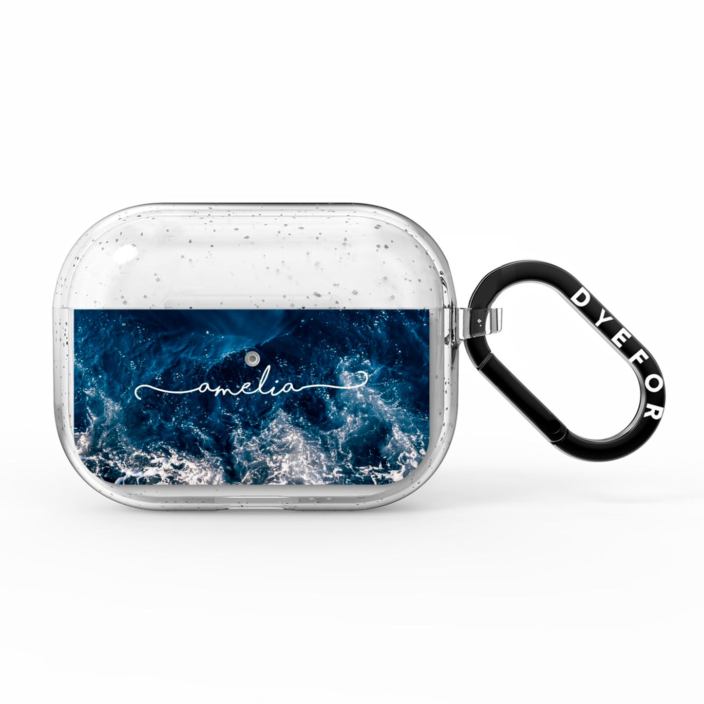Custom Sea AirPods Pro Glitter Case