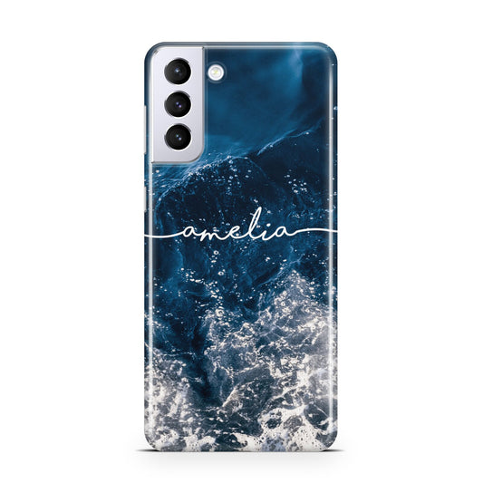 Custom Sea Samsung S21 Plus Phone Case