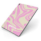 Custom Seventies Apple iPad Case on Grey iPad Side View