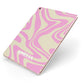 Custom Seventies Apple iPad Case on Rose Gold iPad Side View